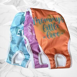 Docuwee 3-Pack Female Dog Diapers – Adjustable Suspender, Washable Underwear L